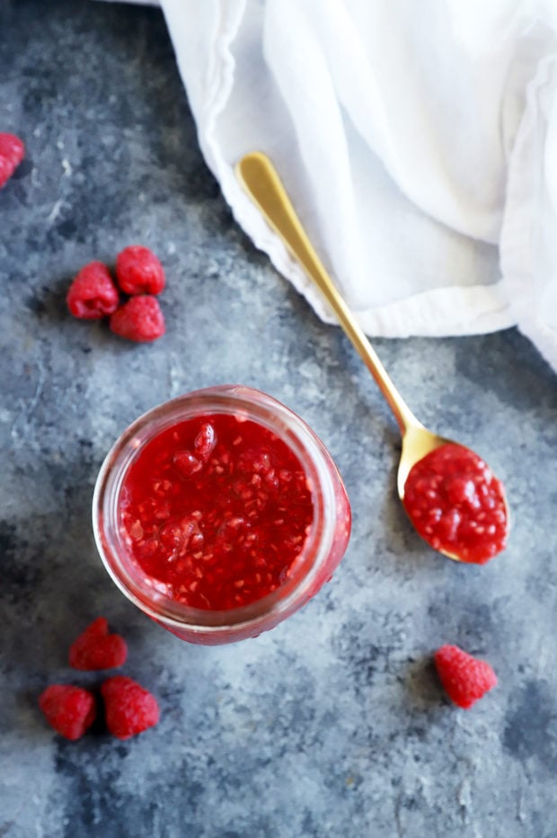 Smashed Raspberry Compote Recipe | Cake 'n Knife