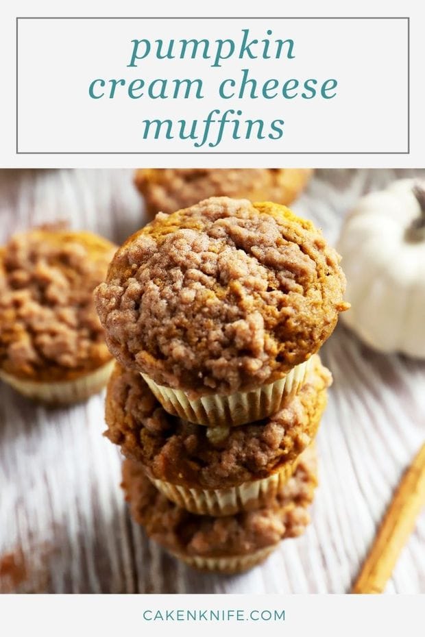 Pumpkin Cream Cheese Streusel Muffins | Cake 'n Knife
