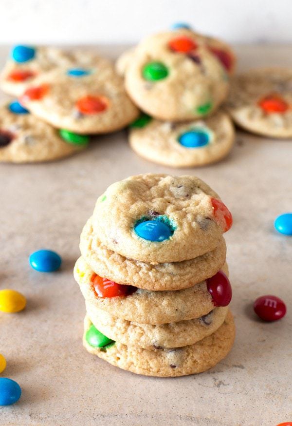 Mini M&M Cookies - Baking With Butter