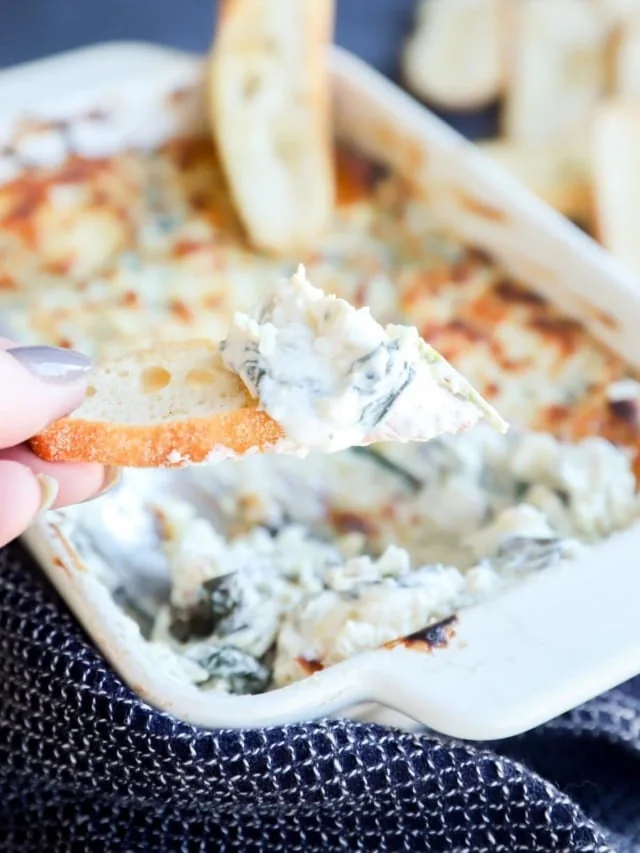 spinach artichoke goat cheese dip