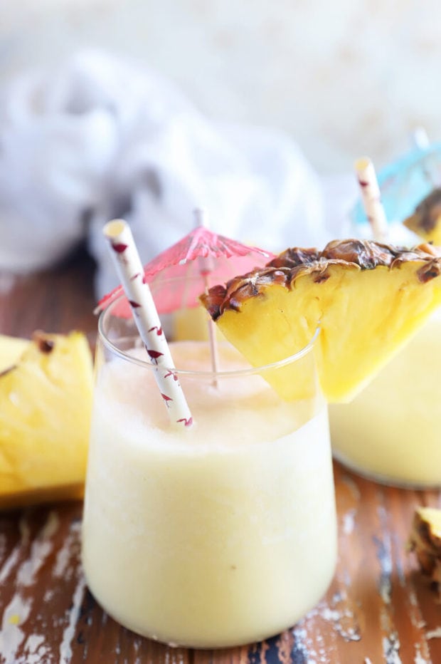 Tropical Skinny Piña Colada Recipe | Cake 'n Knife