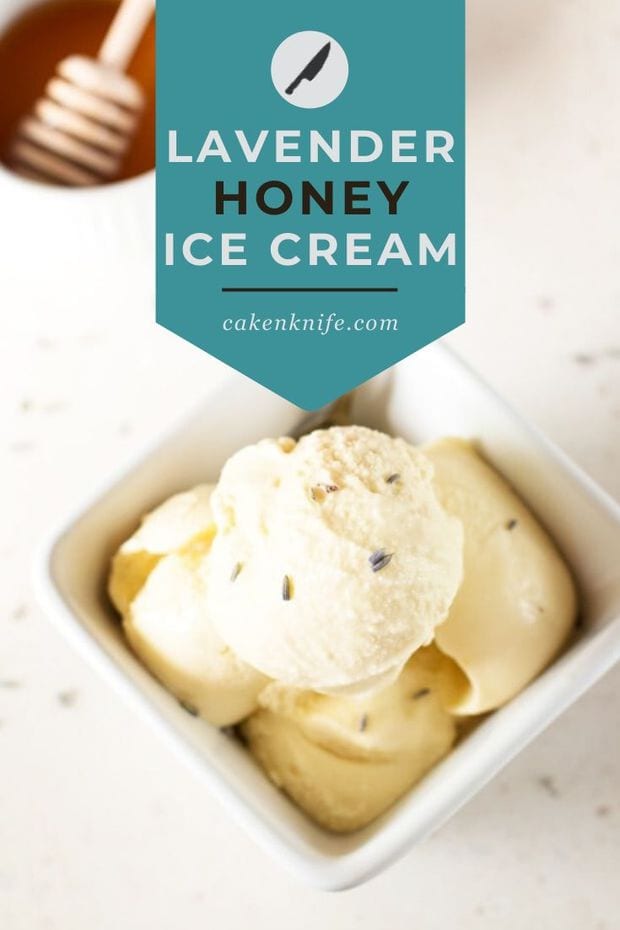 Lavender Honey Ice Cream Recipe | Cake 'n Knife