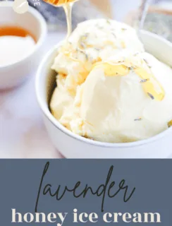 lavender honey ice cream pinterest image