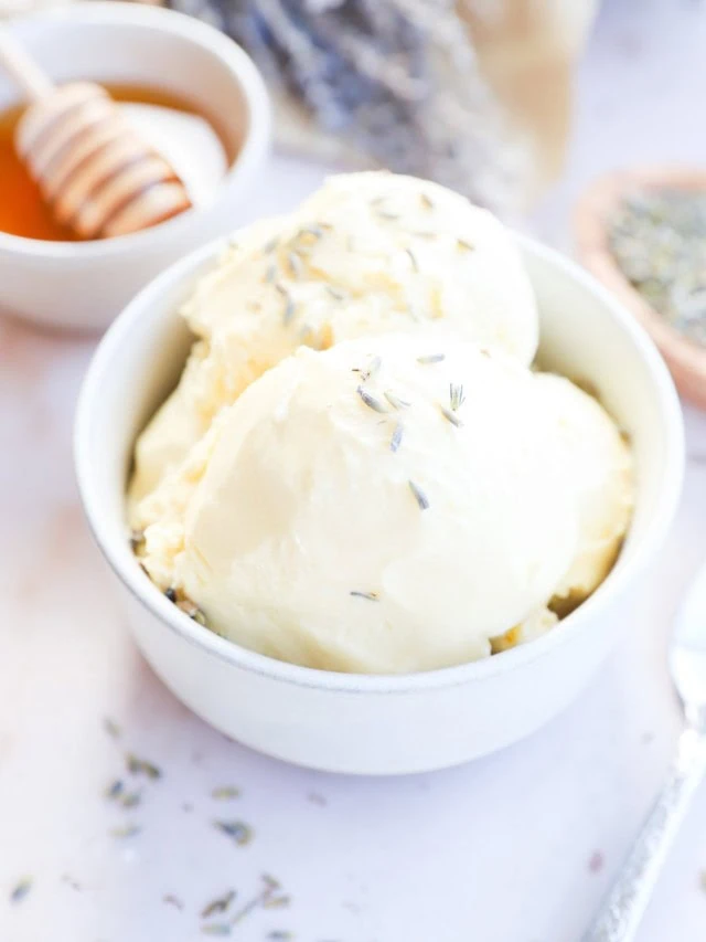 lavender honey ice cream