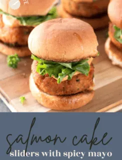 Salmon Cake Sliders Pinterest Pin