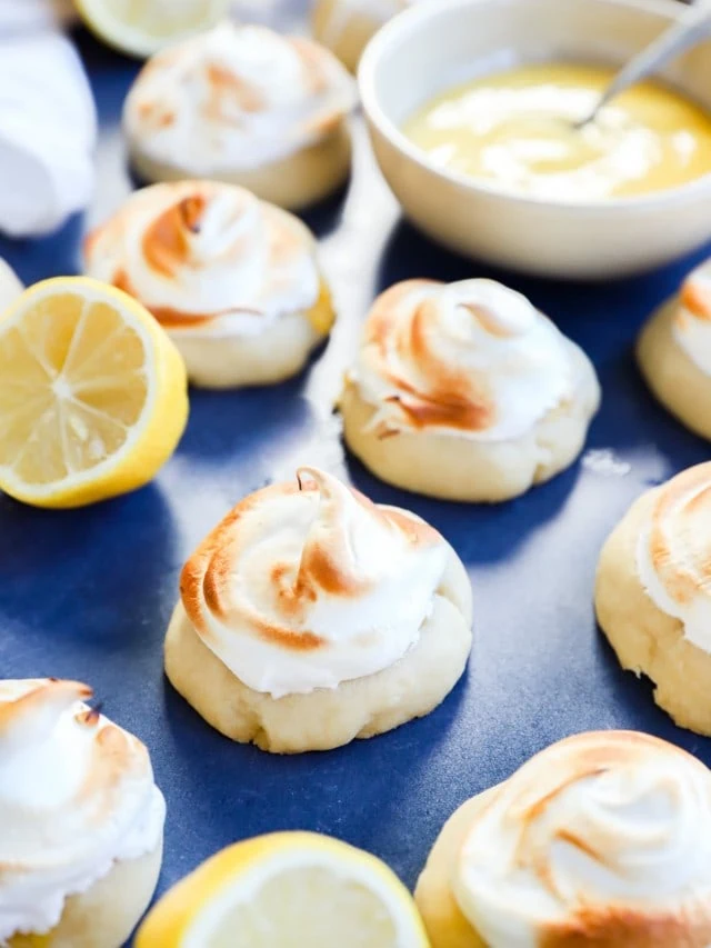 meringue lemon curd cookies