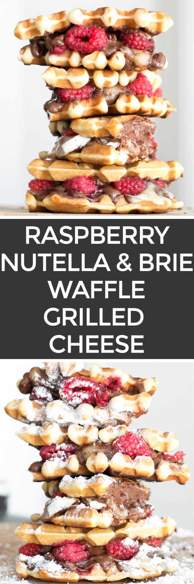 Raspberry Nutella Brie Waffle Sandwiches | Cake 'n Knife