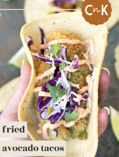 Fried Avocado Tacos Pinterst Pin