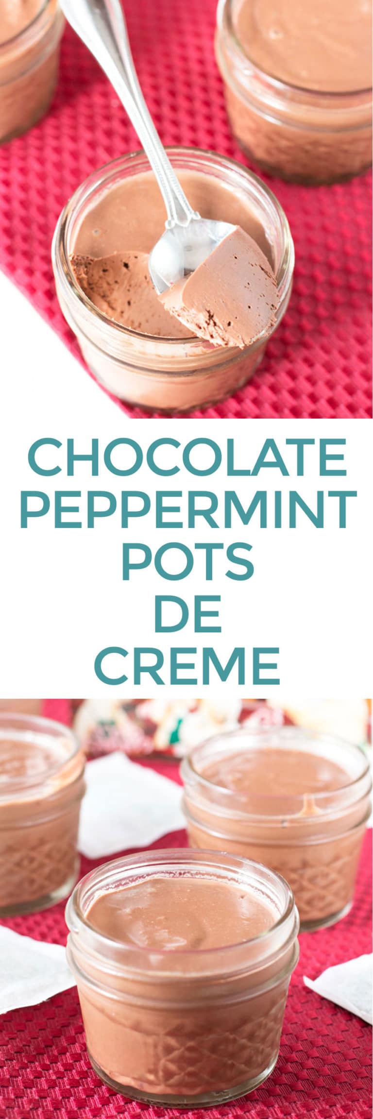 Chocolate Peppermint Pots de Creme | Cake 'n Knife