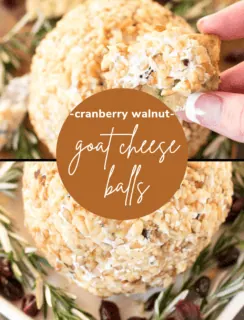 Cranberry Goat Cheese Ball Pinterest Pin