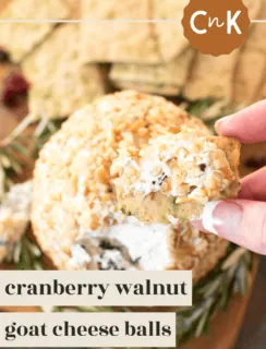 Cranberry Goat Cheese Ball Pinterest Photo