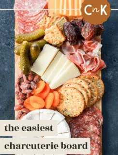 easy charcuterie board pinterest image