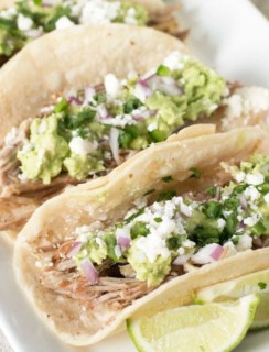 Tequila Lime Pulled Pork Tacos | cakenknife.com