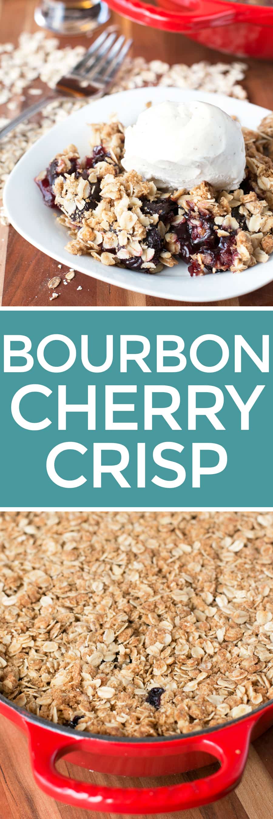 Bourbon Cherry Crisp | Cake 'n Knife