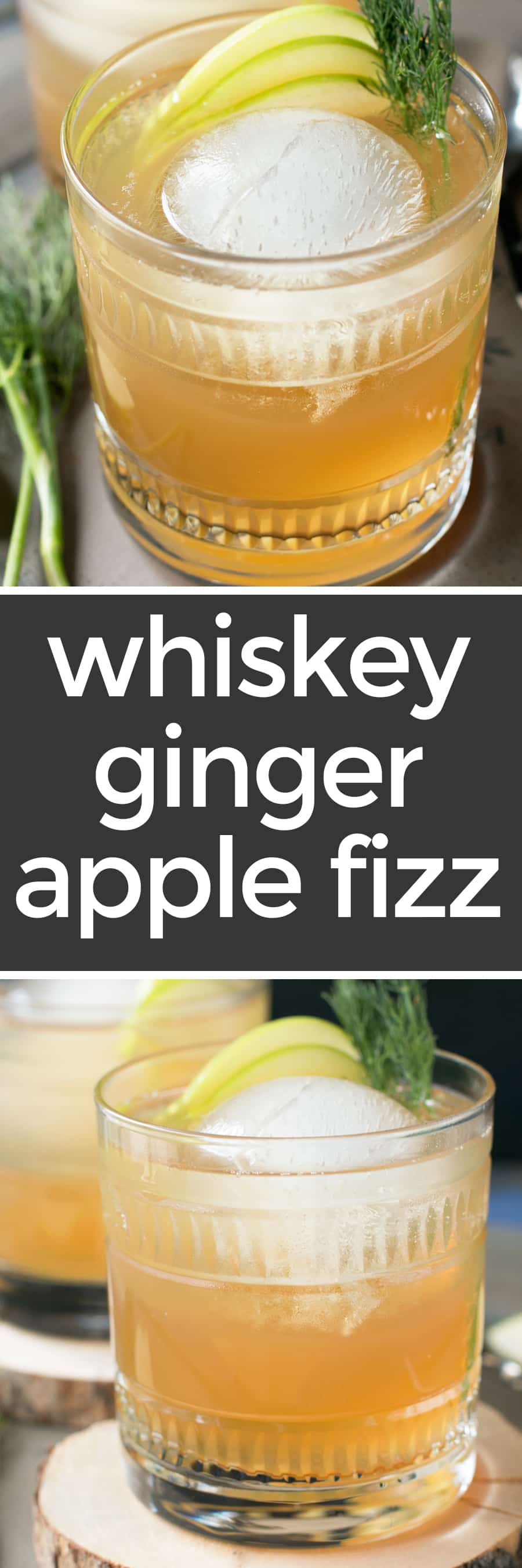 Whiskey Apple Ginger Fizz | Cake 'n Knife