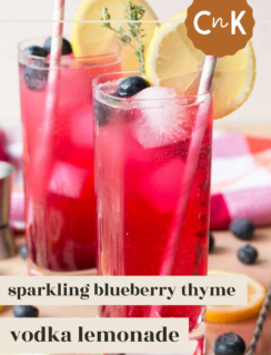 Blueberry Thyme Vodka Lemonade Pinterest Pin