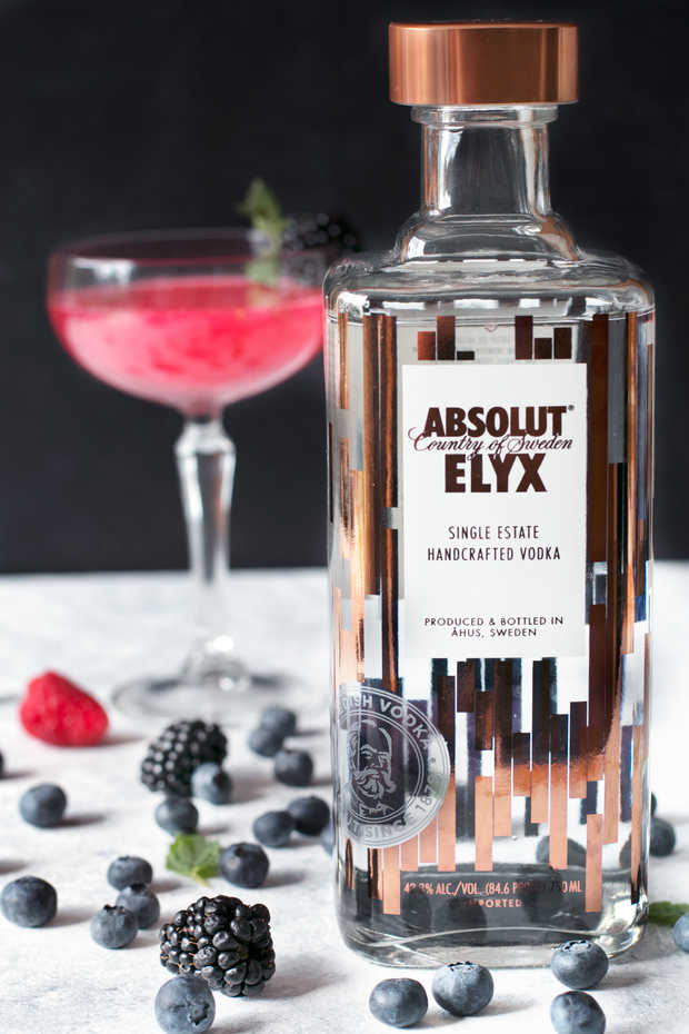 Absolut Elyx Wild Berry Vesper | Cake 'n Knife