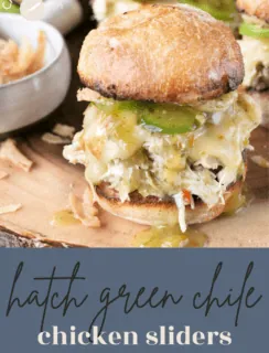 Green Chili Chicken Sliders Pinterest Pins