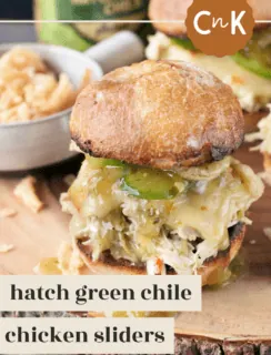 Green Chili Chicken Sliders Pinterest Photo