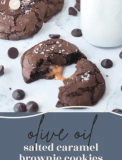 Olive Oil Brownie Cookies Pinterest Photo