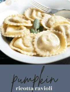 Pumpkin Ricotta Ravioli Pinterest Pin