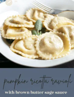 Pumpkin Ricotta Ravioli Pinterest Photo