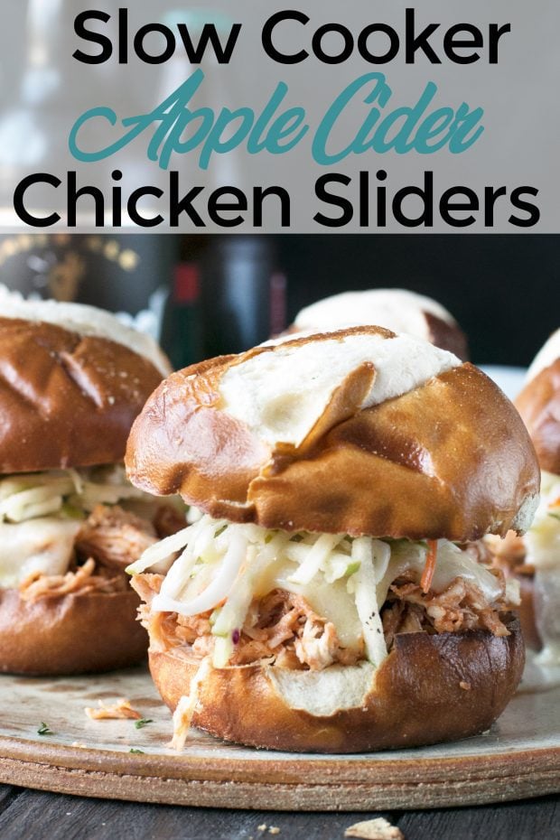 Slow Cooker Apple Cider Chicken Sliders Cake N Knife