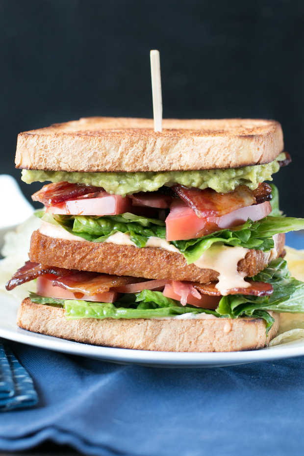 Double Decker BLAT with Spicy Candied Bacon | Cake 'n Knife