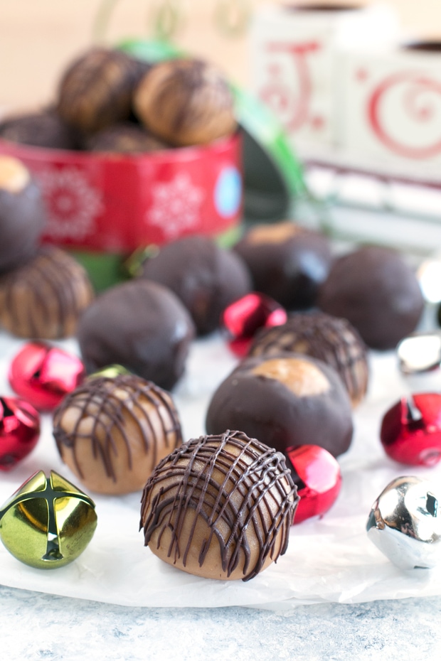 Crispy Bourbon Buckeyes | Cake 'n Knife