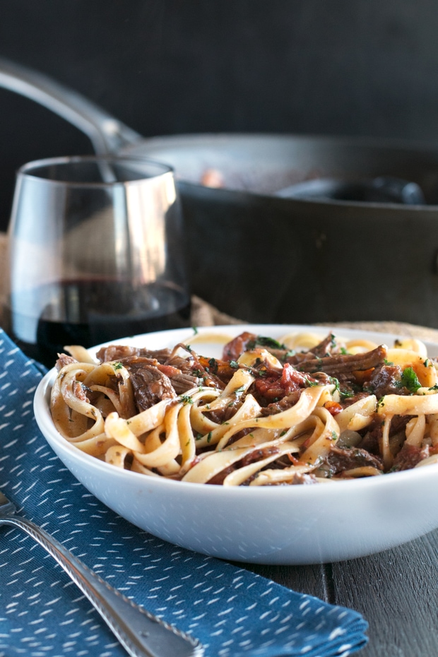 Red Wine Slow Cooker Short Rib Ragu 