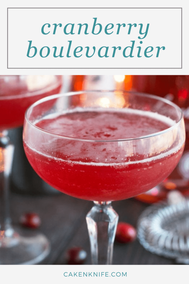 Cranberry Boulevardier Cocktail Recipe | Cake 'n Knife