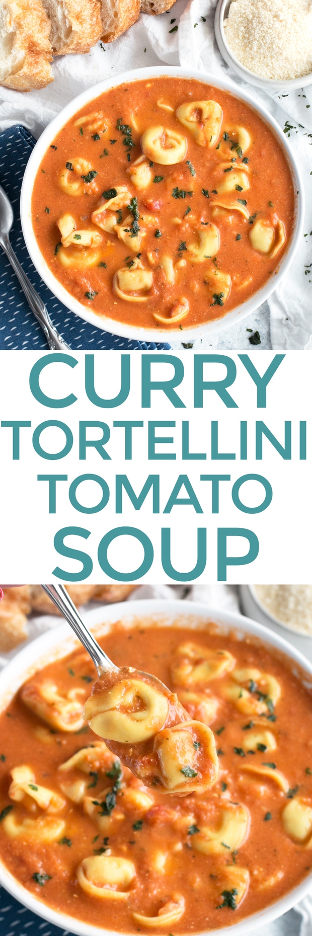 Curry Tomato Tortellini Soup | Cake 'n Knife
