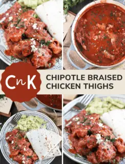 Chipotle Braise Chicken Thighs Pinterest Pin