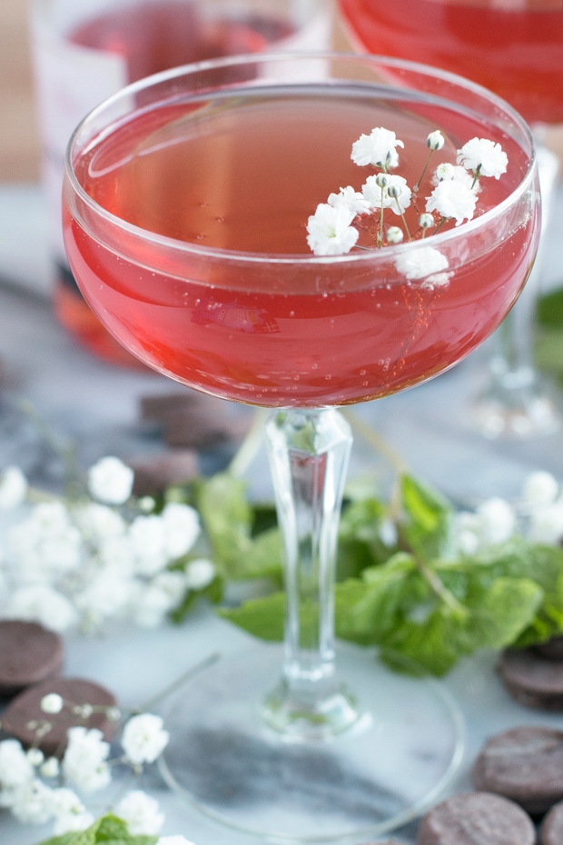 Sparkling-Rose-Mint-Cocktail-Image-3 - Cake 'n Knife