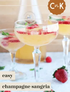 Easy Champagne Sangria Pinterest Image