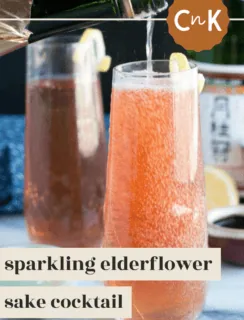 Elderflower Sake Pinterest Photo