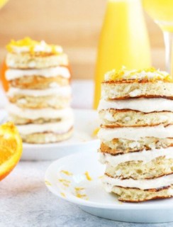 Mimosa Pancake Stacks