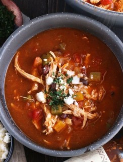 Red and Green Enchilada Soup