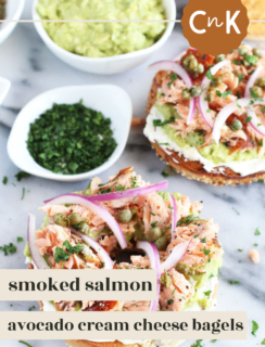 Smoked Salmon Bagel Pinterest Photo