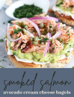 Smoked Salmon Bagel Pinterest Image