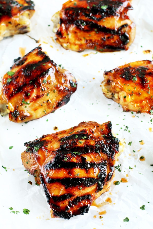 Tequila Lime Glazed Grilled Chicken Thighs_8210 - Cake 'n Knife