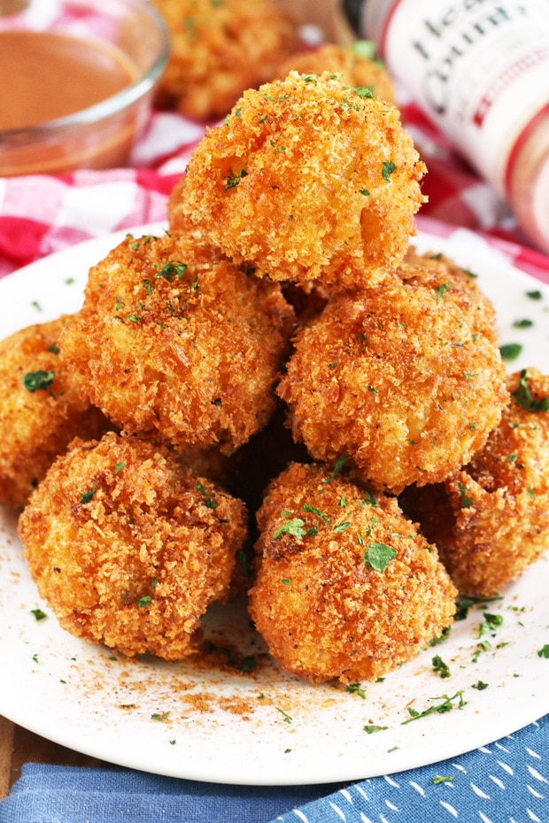 BBQ Fried Mac N Cheese Balls | Cake 'n Knife