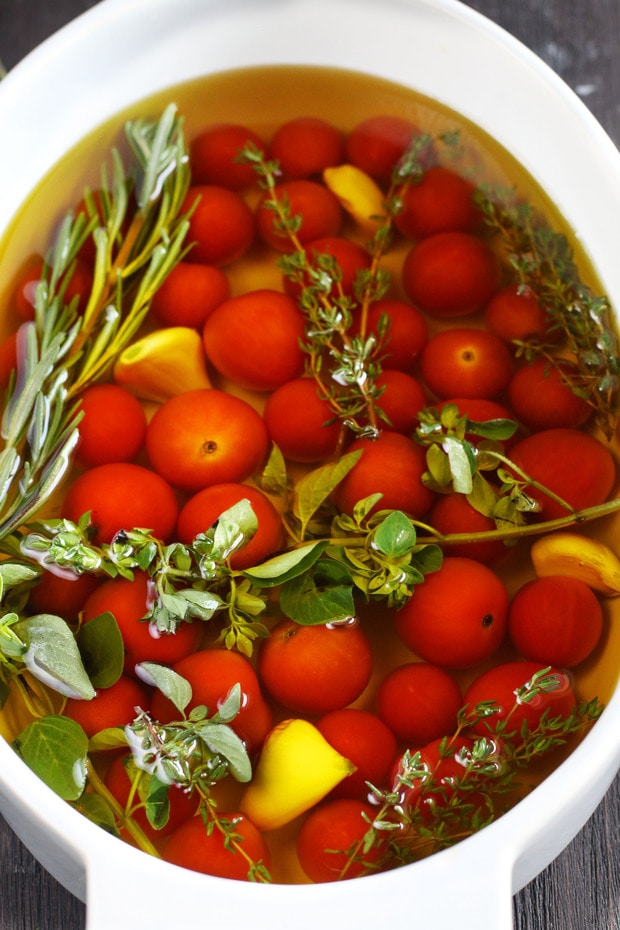 Quick Cherry Tomato confit