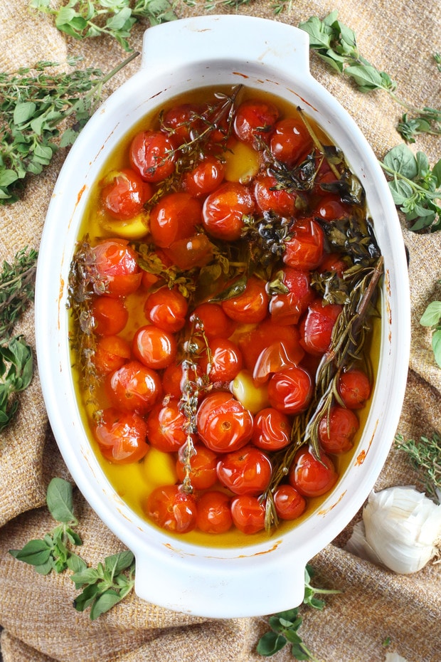 Schnelles Kirschtomaten-Confit