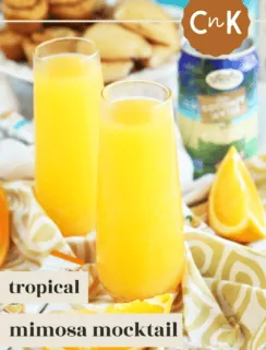 Tropical Mimosa Mocktail Pinterest Photo