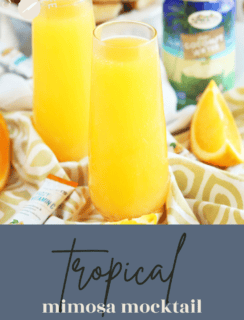 Tropical Mimosa Mocktail Pinterest Image