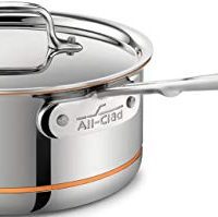 All-Clad SS Copper Core 5-Ply Bonded Dishwasher Safe Saucepan with Lid