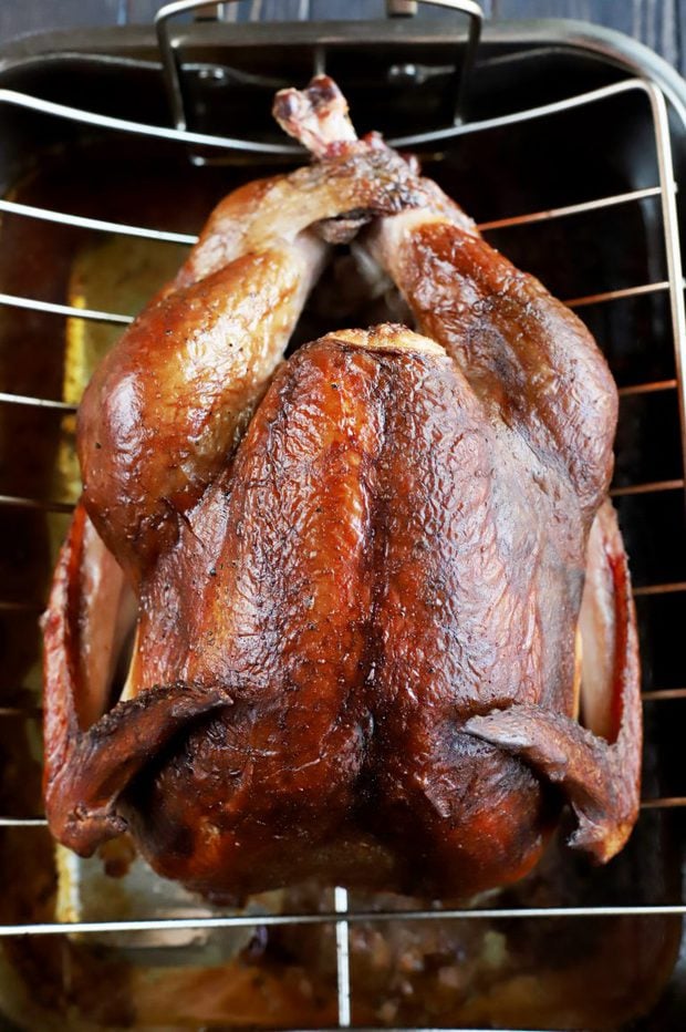 Smoked Beer Brined Turkey | Cake 'n Knife