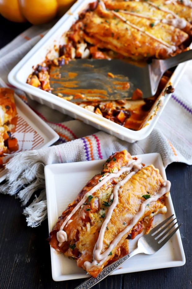 Leftover Thanksgiving Enchiladas | Cake 'n Knife