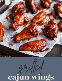 Grilled Cajun Wings Pinterest Pin